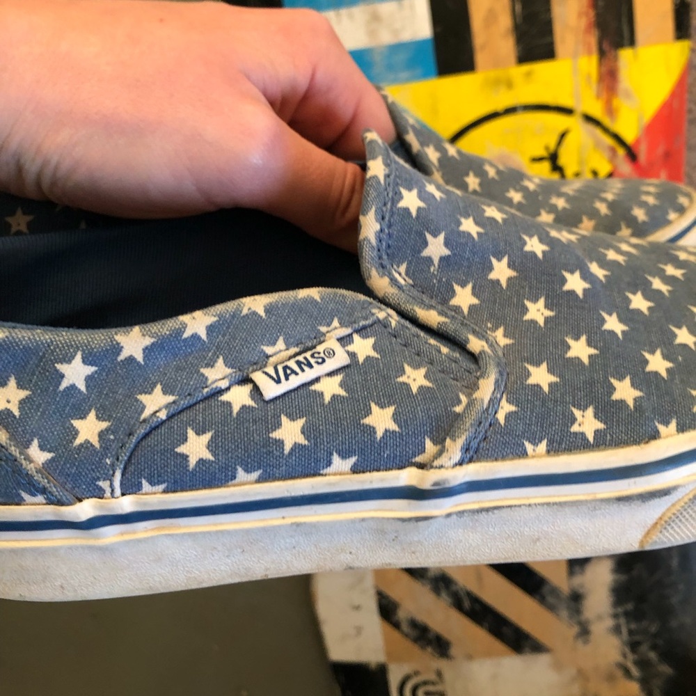 America stars Vans slip-ons